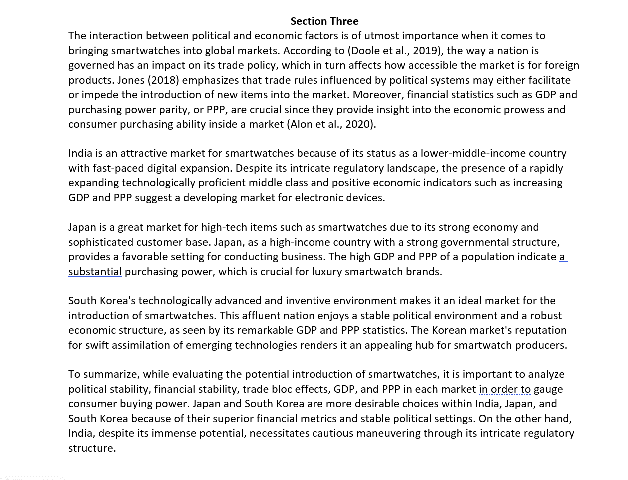 3-2 assignment: economic and political environments comparison